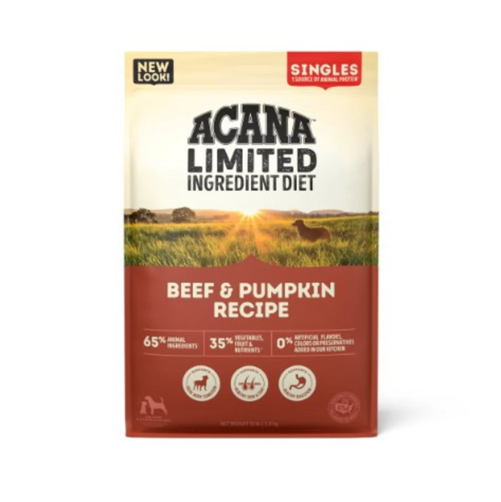 ACANA Singles, Beef & Pumpkin Recipe, Limited Ingredient Diet Dry Dog Food - Image 9