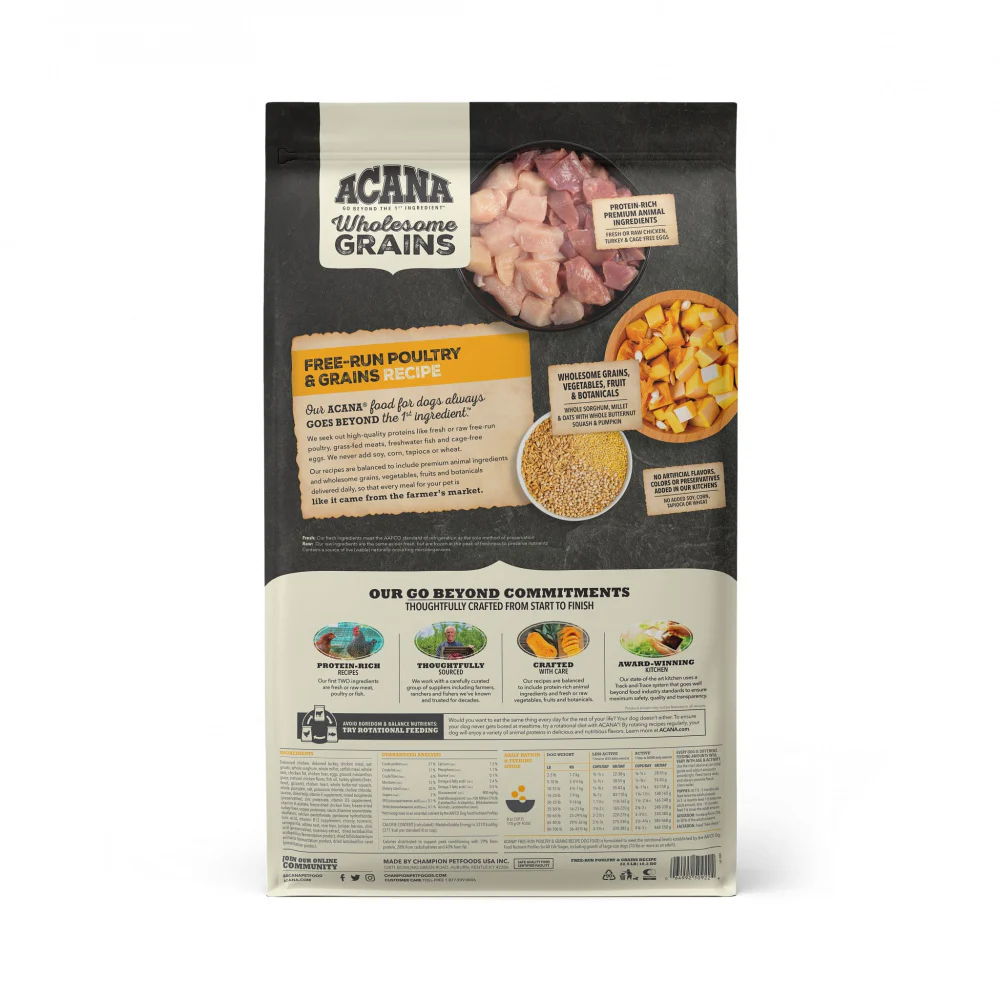ACANA Wholesome Grains Free-Run Poultry & Grains Recipe Dry Dog Food - Image 3