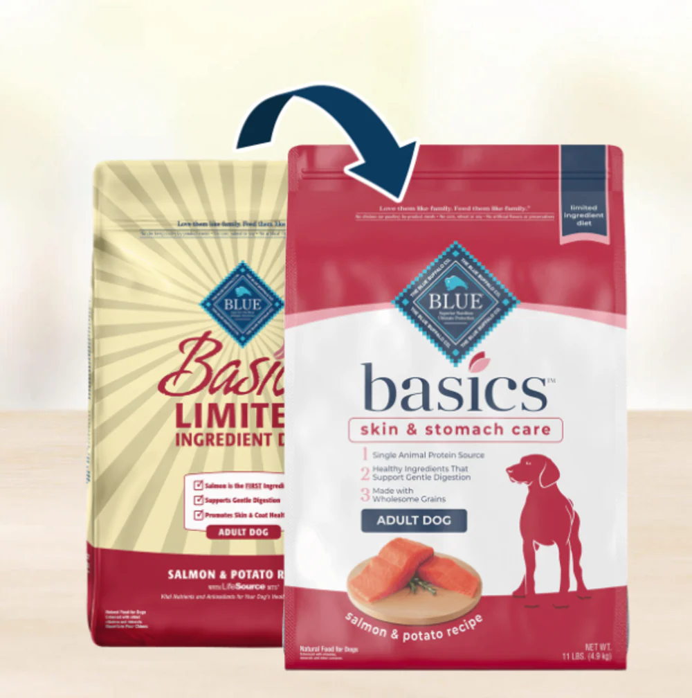 Blue Buffalo Basics Adult Skin & Stomach Care Salmon & Potato Recipe Dry Dog Food - Image 2