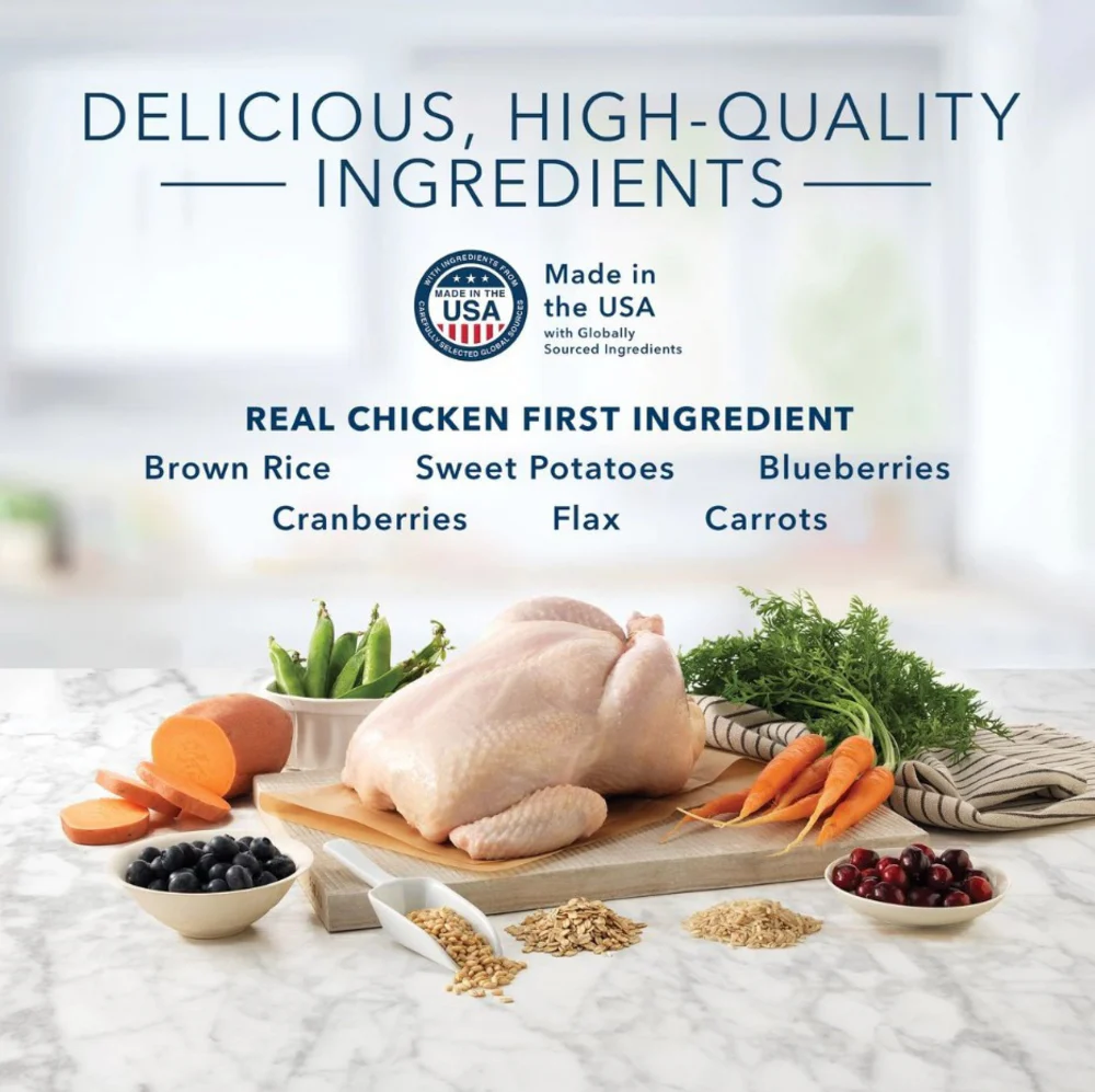 Blue Buffalo Tastefuls Adult Cat Sensitive Stomach Chicken & Brown Rice Recipe Dry Food - Image 4