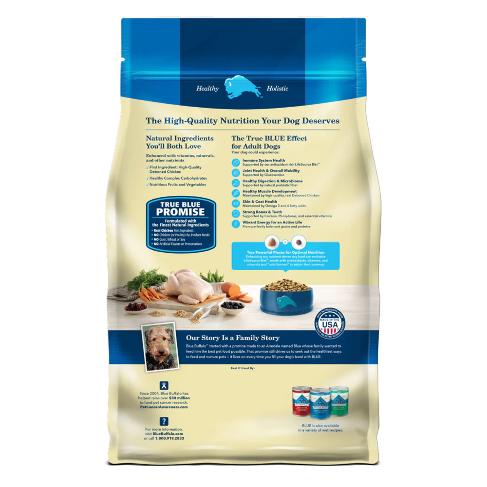 Blue Buffalo Life Protection Formula Adult Chicken & Brown Rice Recipe Dry Dog Food - Image 2