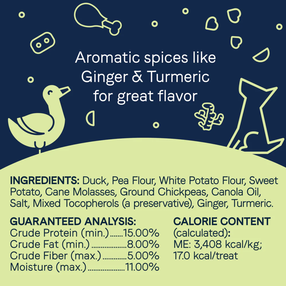 Canidae Grain Free PURE Heaven Biscuits with Duck and Chickpeas Dog Treats - Image 7