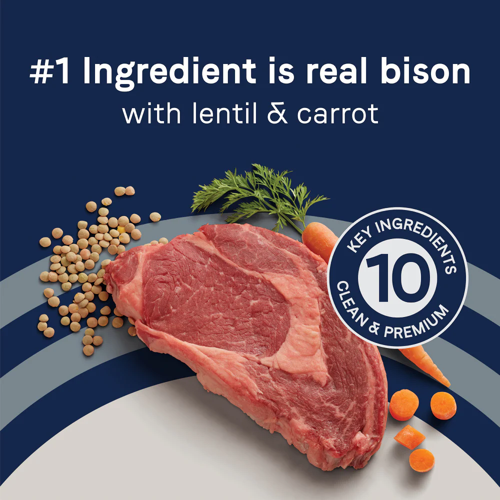 Canidae Pure Goodness Real Bison Lentil & Carrot Recipe Dry Dog Food - Image 7