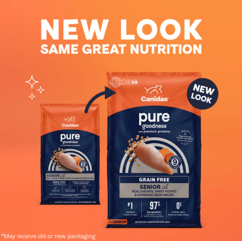 Canidae Pure Goodness SENIOR Real Chicken, Sweet Potato & Garbanzo Bean Recipe Dry Dog Food - Image 3