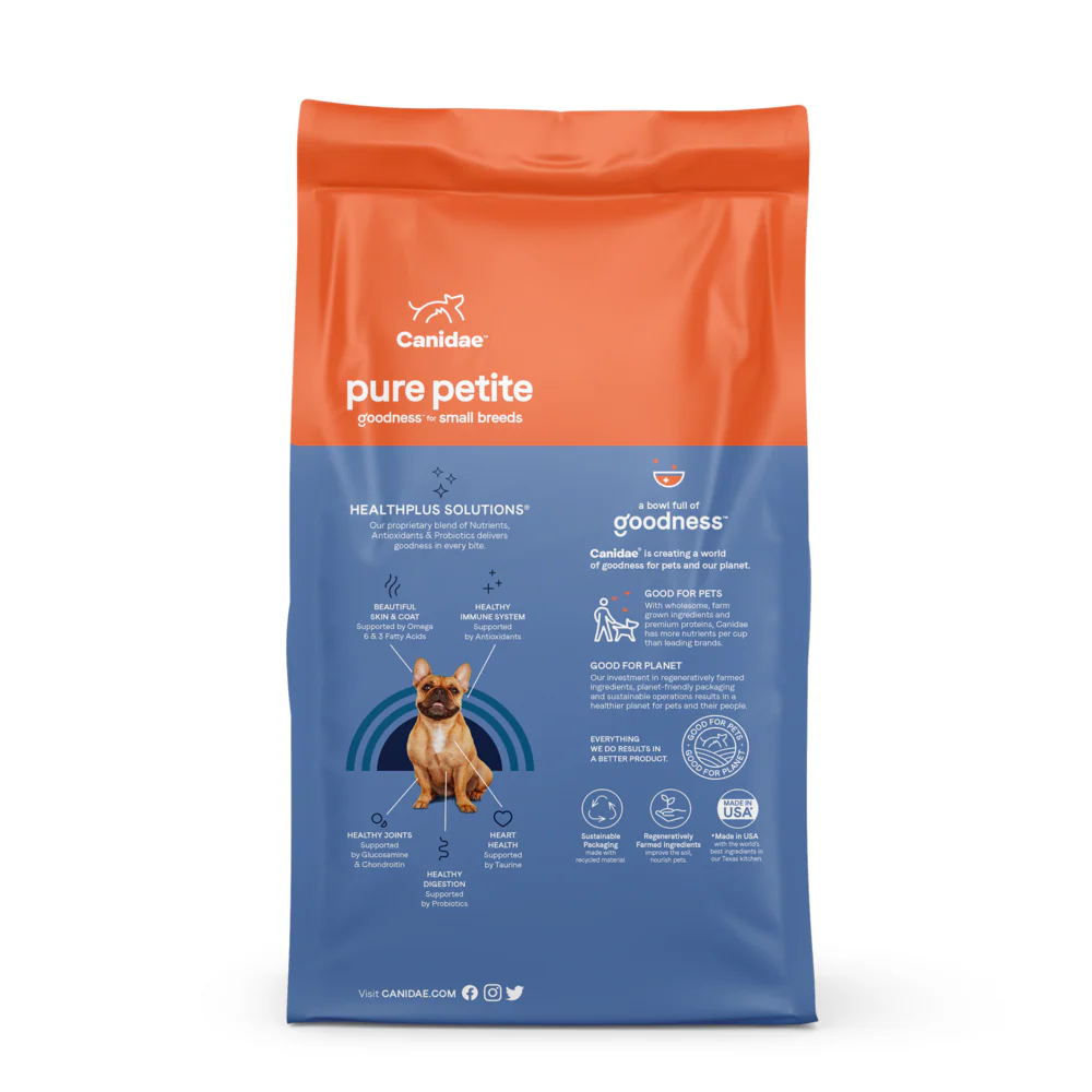 Canidae Pure Petite Premium Recipe with Chicken and Wholesome Grains Dry Dog Food - Image 2