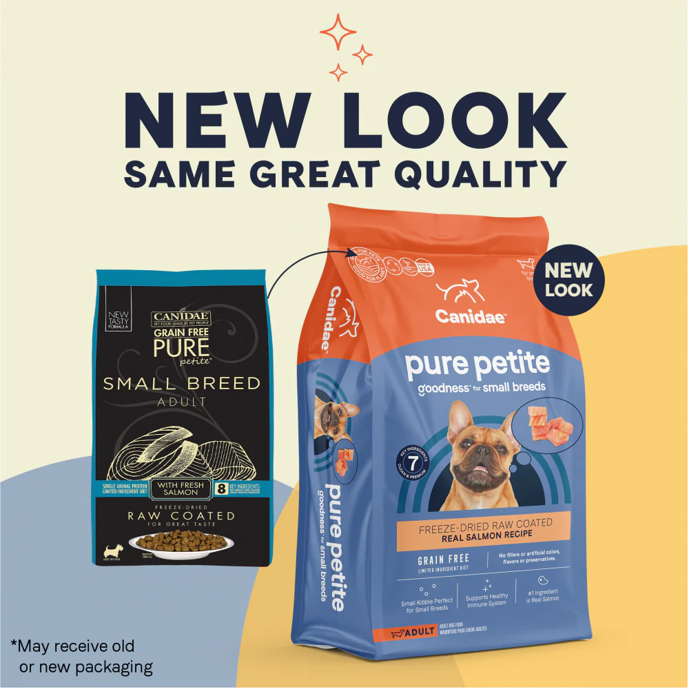 Canidae PURE Petite Small Breed Salmon Recipe Raw Coated Dry Dog Food - Image 2