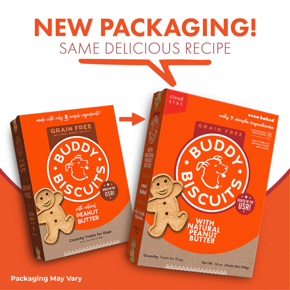 Buddy Biscuits Crunchy Grain Free Peanut Butter Dog Treats - Image 5