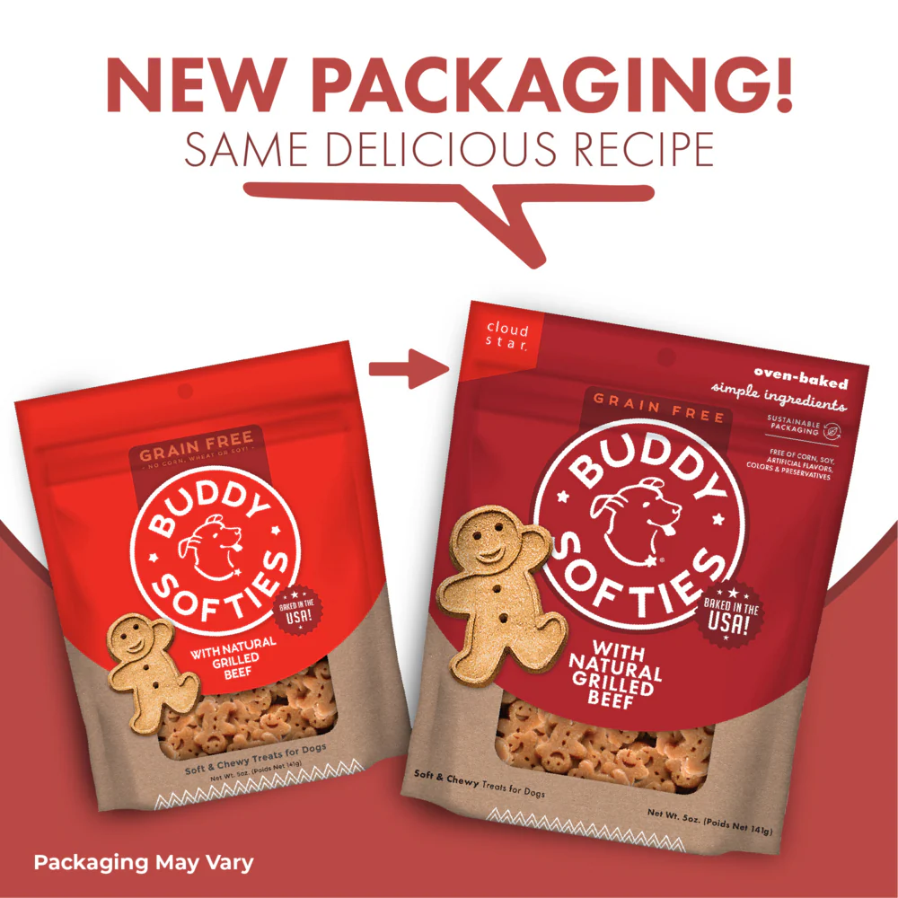 Buddy Biscuits Softies Soft & Chewy Grain Free Beef Dog Treats - Image 5