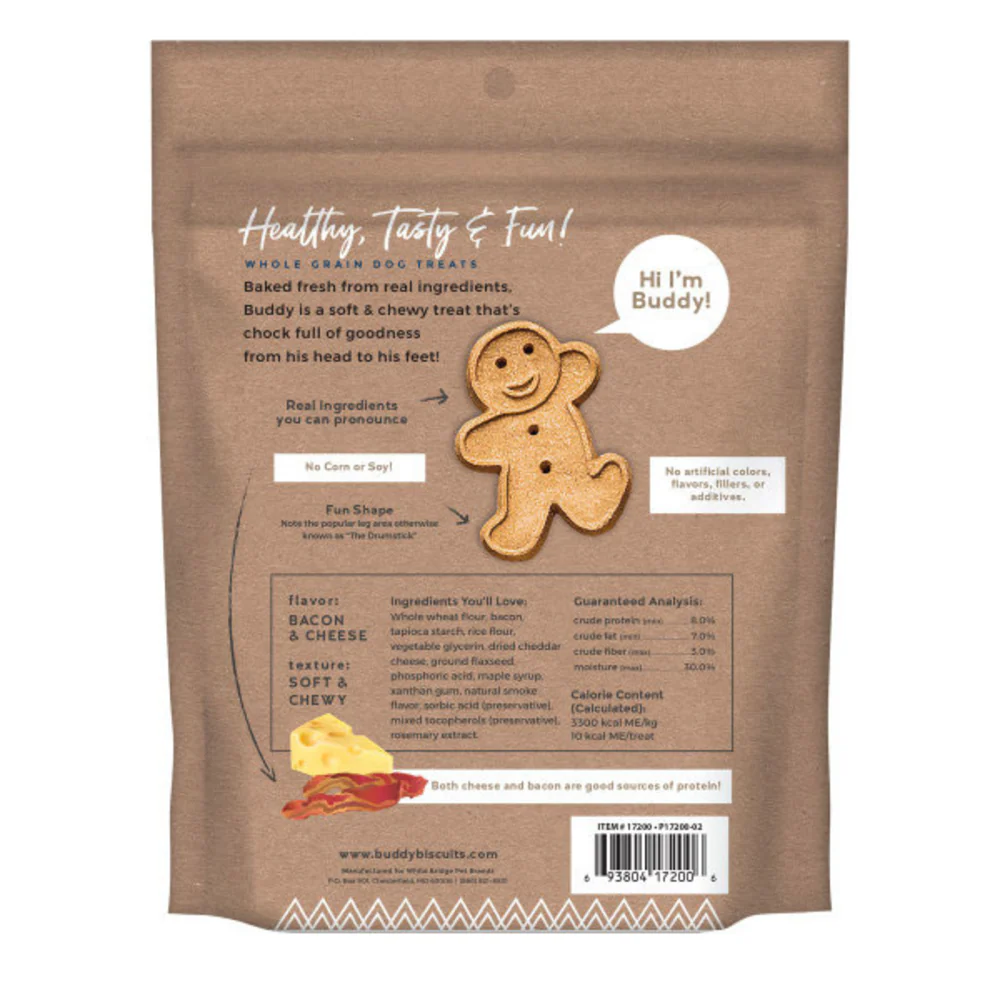 Buddy Biscuits Crunchy Bacon & Cheese Dog Treats - Image 3