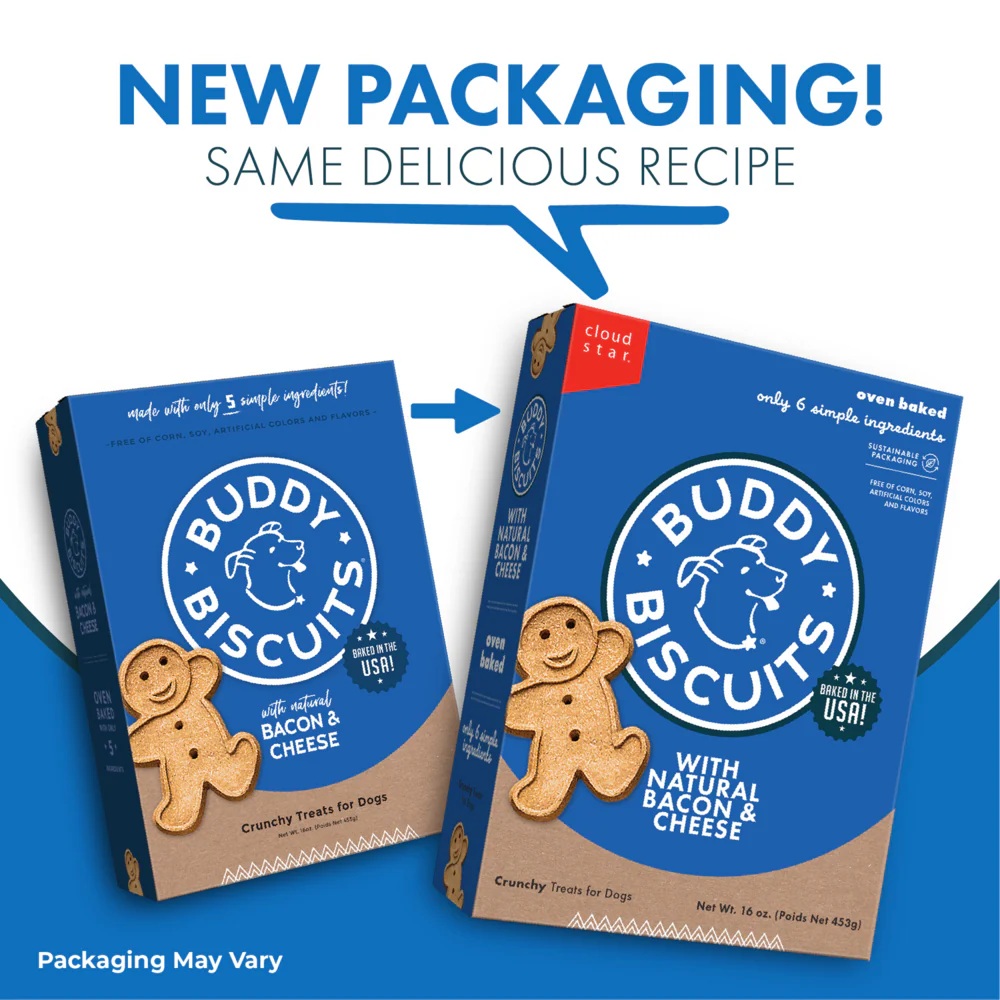 Buddy Biscuits Crunchy Bacon & Cheese Dog Treats - Image 9