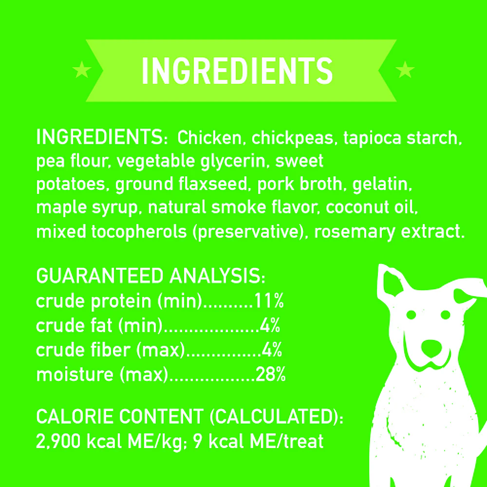 Cloud Star Wag More Bark Less Soft Chews Grain Free Chicken & Sweet Potato Dog Treats - Image 7