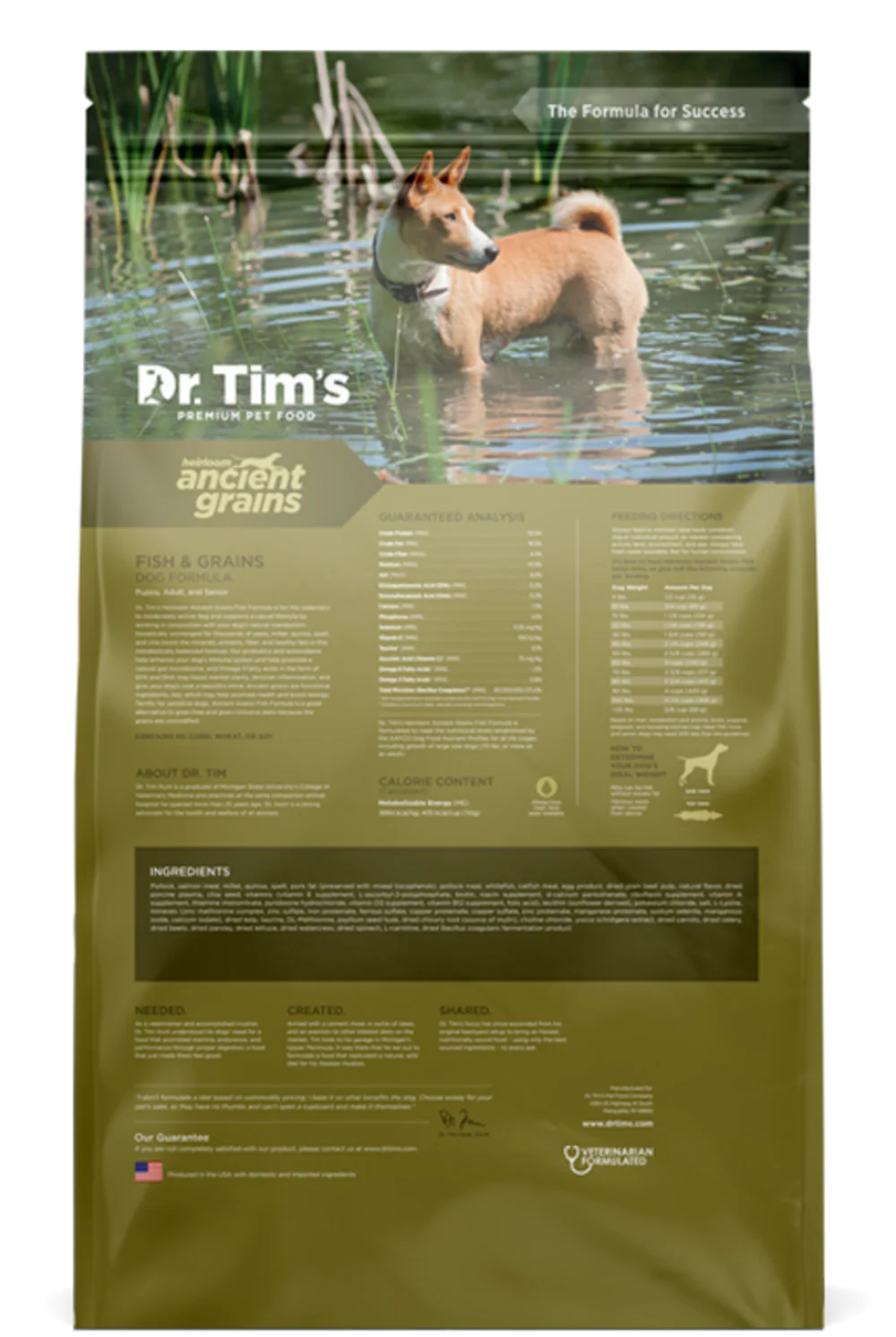 Dr. Tim's Heirloom Ancient Grains Fish Recipe Dry Dog Food - Image 2