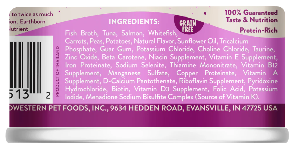 Earthborn Holistic Harbor Harvest Grain Free Canned Cat Food - Image 2