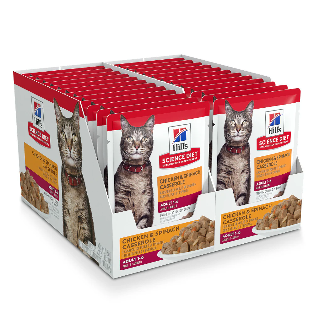 Hill's Science Diet Chicken & Spinach Casserole Adult Wet Cat Food - Image 7