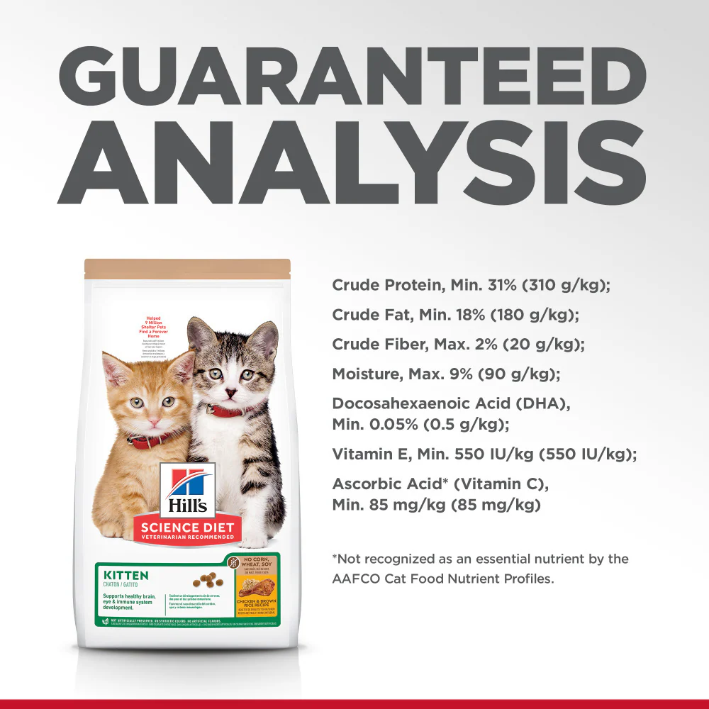 Hill's Science Diet Kitten No Corn, Wheat, or Soy Chicken & Brown Rice Recipe Dry Cat Food - Image 6