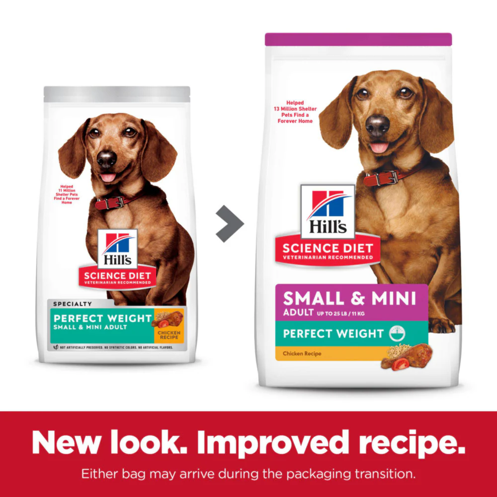Hill's Science Diet Adult Perfect Weight SM & Mini Chicken Recipe Dry Dog Food - Image 2