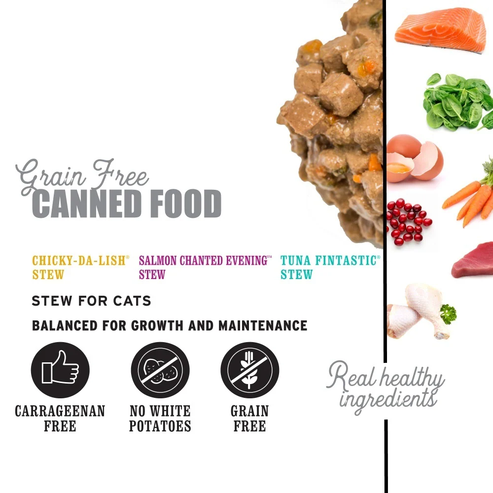 I and Love and You Chicky-Da-Lish, Salmon Chanted Evening and Tuna Fintastic Stew Multi-Pack Canned Cat Food - Image 4