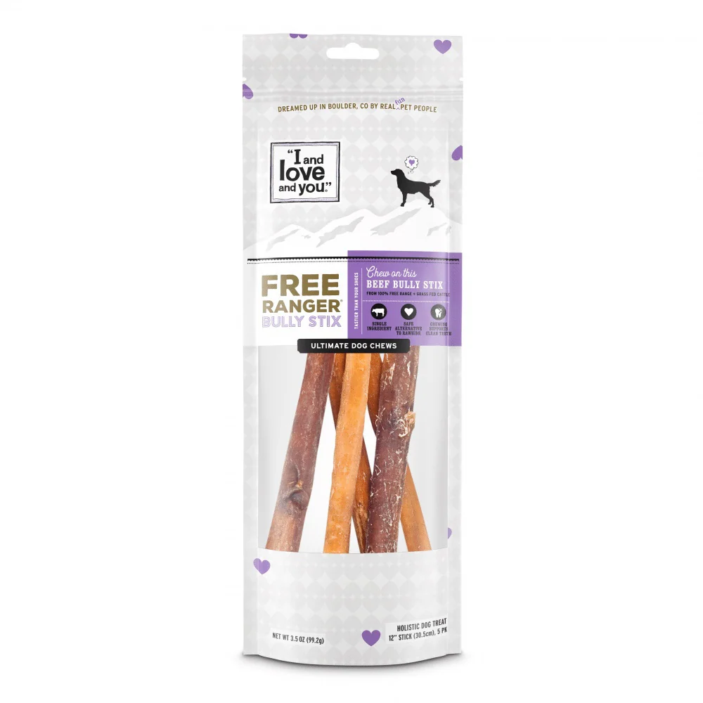 I and Love and You Free Grain Free Ranger Bully Stix Dog Treats - Image 2