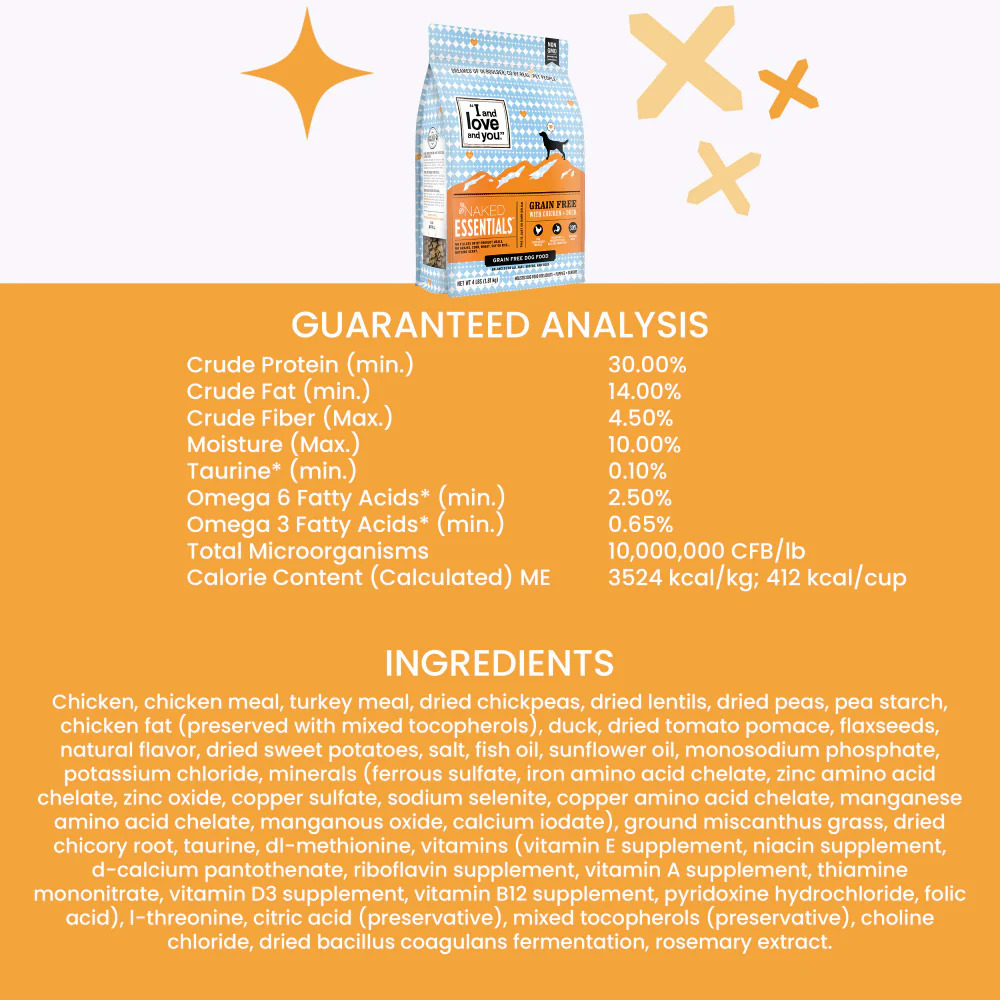 I and Love and You Grain Free Naked Essentials Chicken & Duck Dry Dog Food - Image 7
