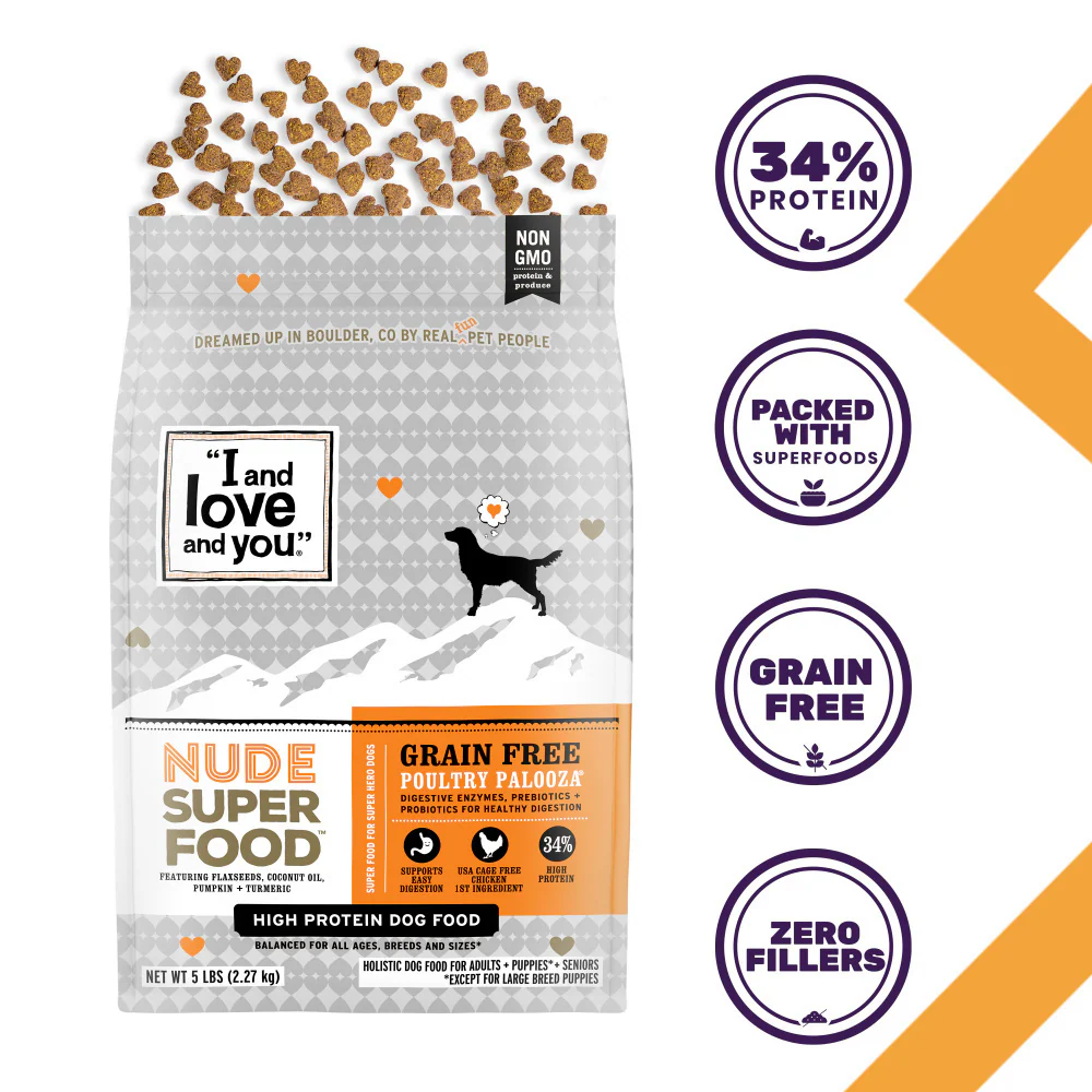 I and Love and You Grain Free Nude Super Food Poultry Palooza Dry Dog Food - Image 2