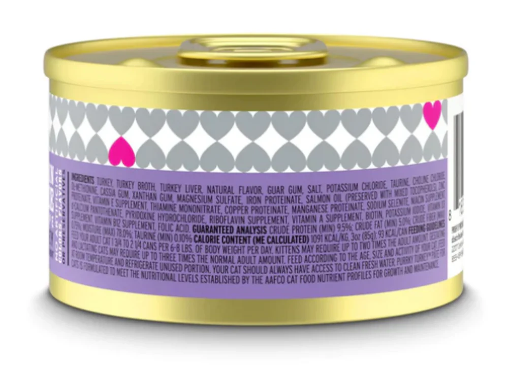 I and Love and You Grain Free Purrky Turkey Pate Recipe Canned Cat Food - Image 2
