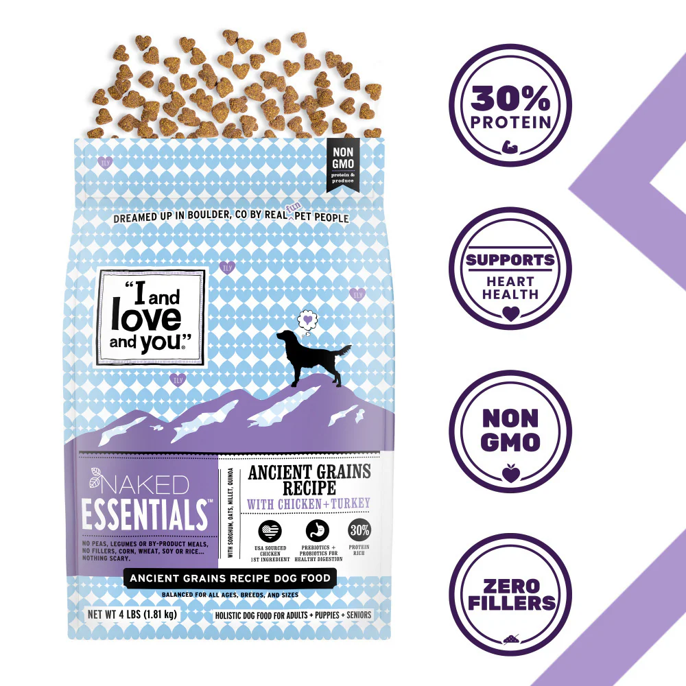 I and Love and You Naked Essentials Ancient Grain Chicken & Turkey Recipe Dry Dog Food - Image 2