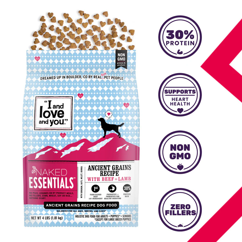 I and Love and You Naked Essentials Ancient Grains Beef & Lamb Recipe Dry Dog Food - Image 2
