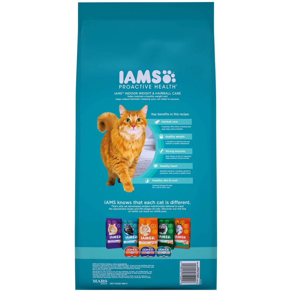 Iams Proactive Health Indoor Weight and Hairball Care Dry Cat Food - Image 3