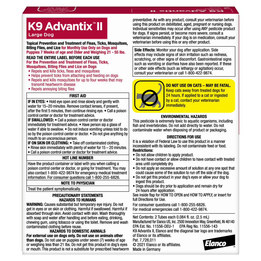 Elanco K9 Advantix II Extra Large Dog - Image 2
