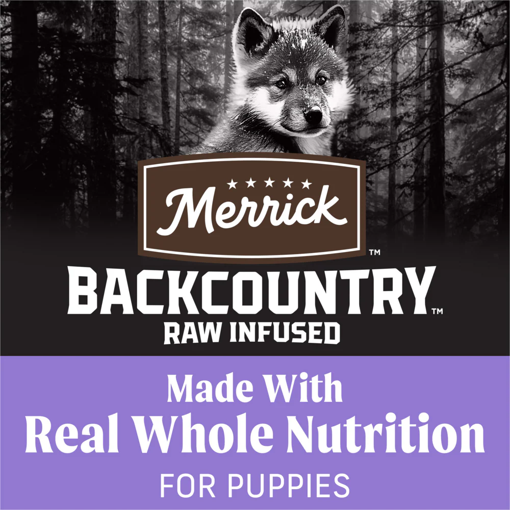 Merrick Backcountry Raw Infused Grain Free Puppy Food Recipe Freeze Dried Dog Food - Image 3