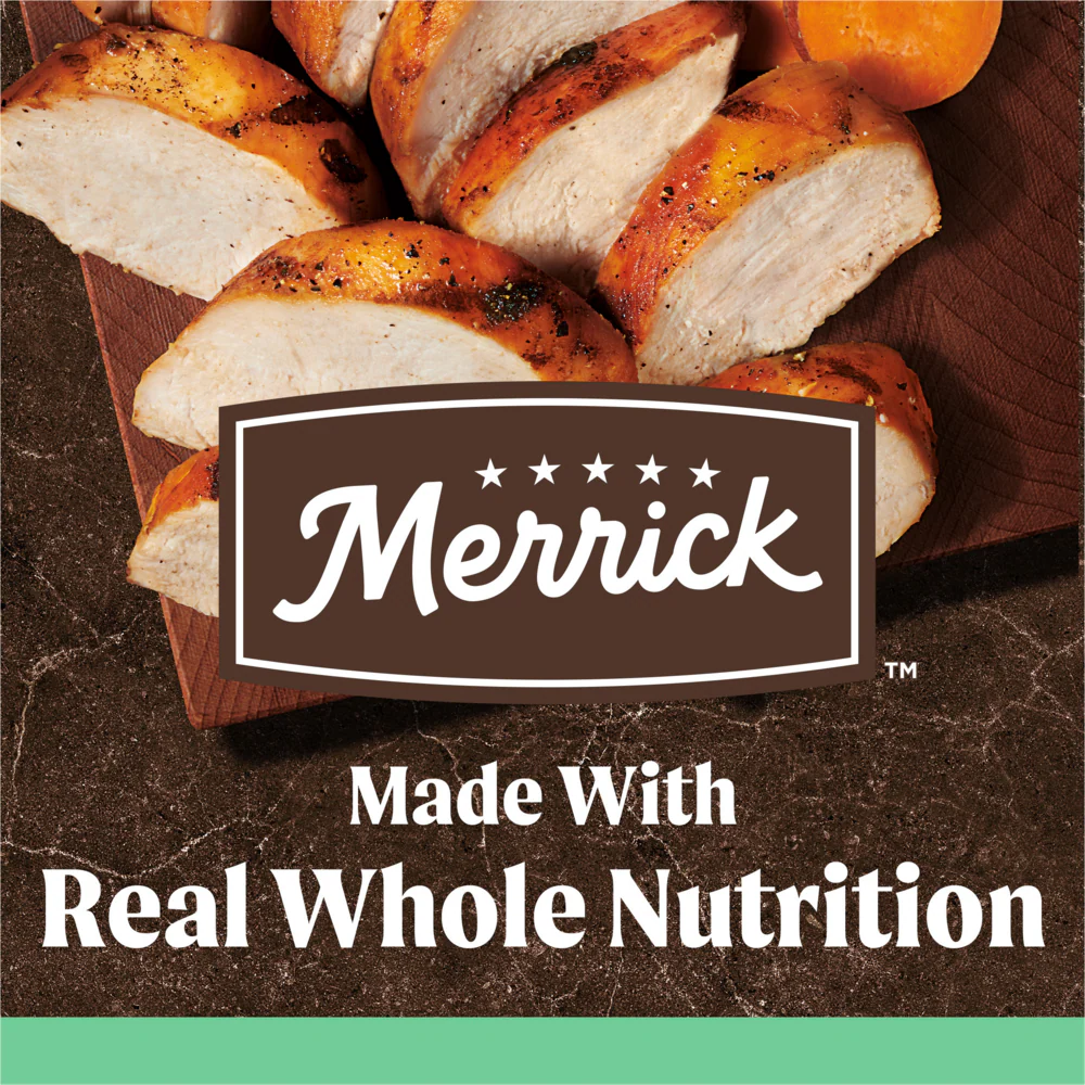 Merrick Senior Dry Dog Food Real Chicken & Sweet Potato Grain Free Dog Food Recipe - Image 3