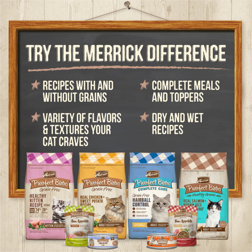 Merrick Purrfect Bistro Grain Free Premium Canned Pate Adult Wet Cat Food, Variety Pack, Chicken, Duck, Turkey - Image 6