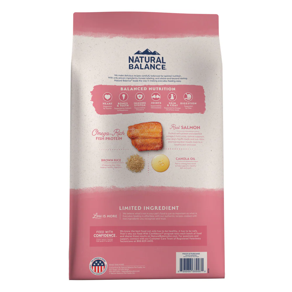 Natural Balance Limited Ingredient Salmon & Brown Rice Recipe Dry Dog Food - Image 4