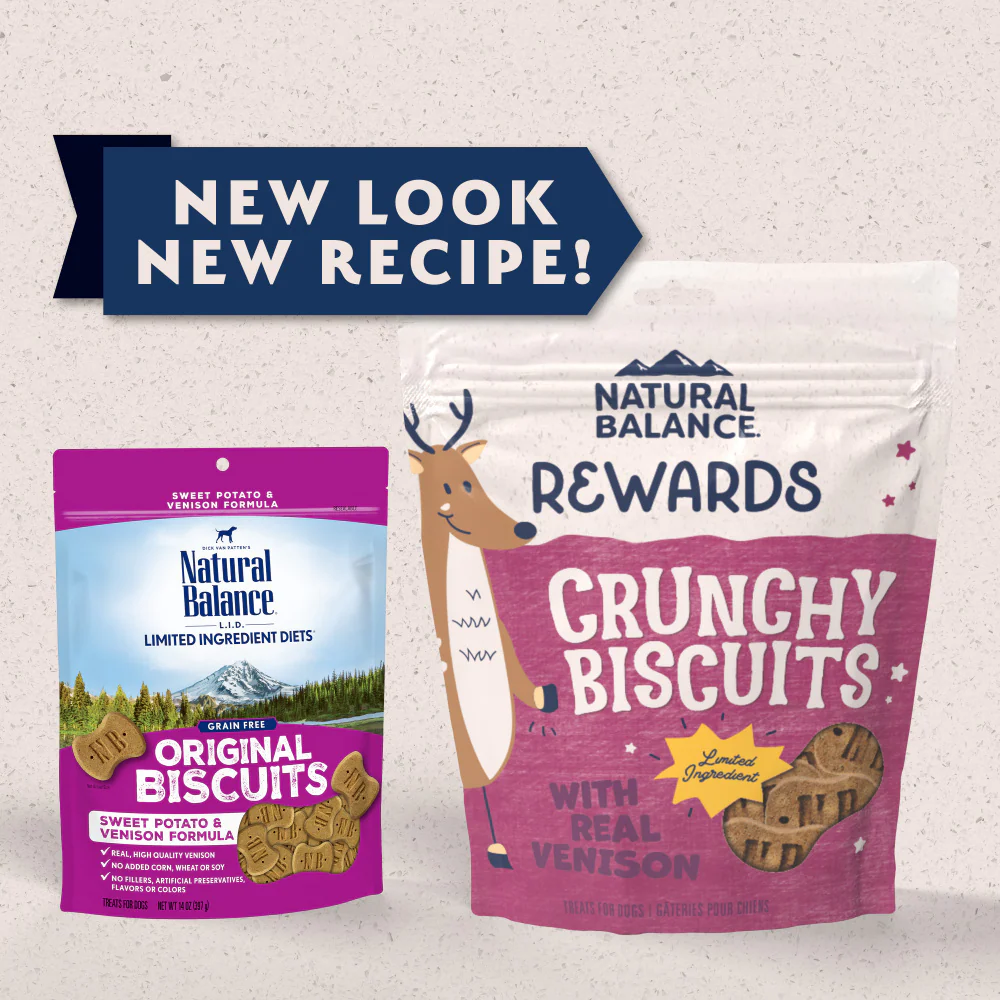 Natural Balance Rewards Crunchy Biscuits With Real Venison Dog Treats - Image 2