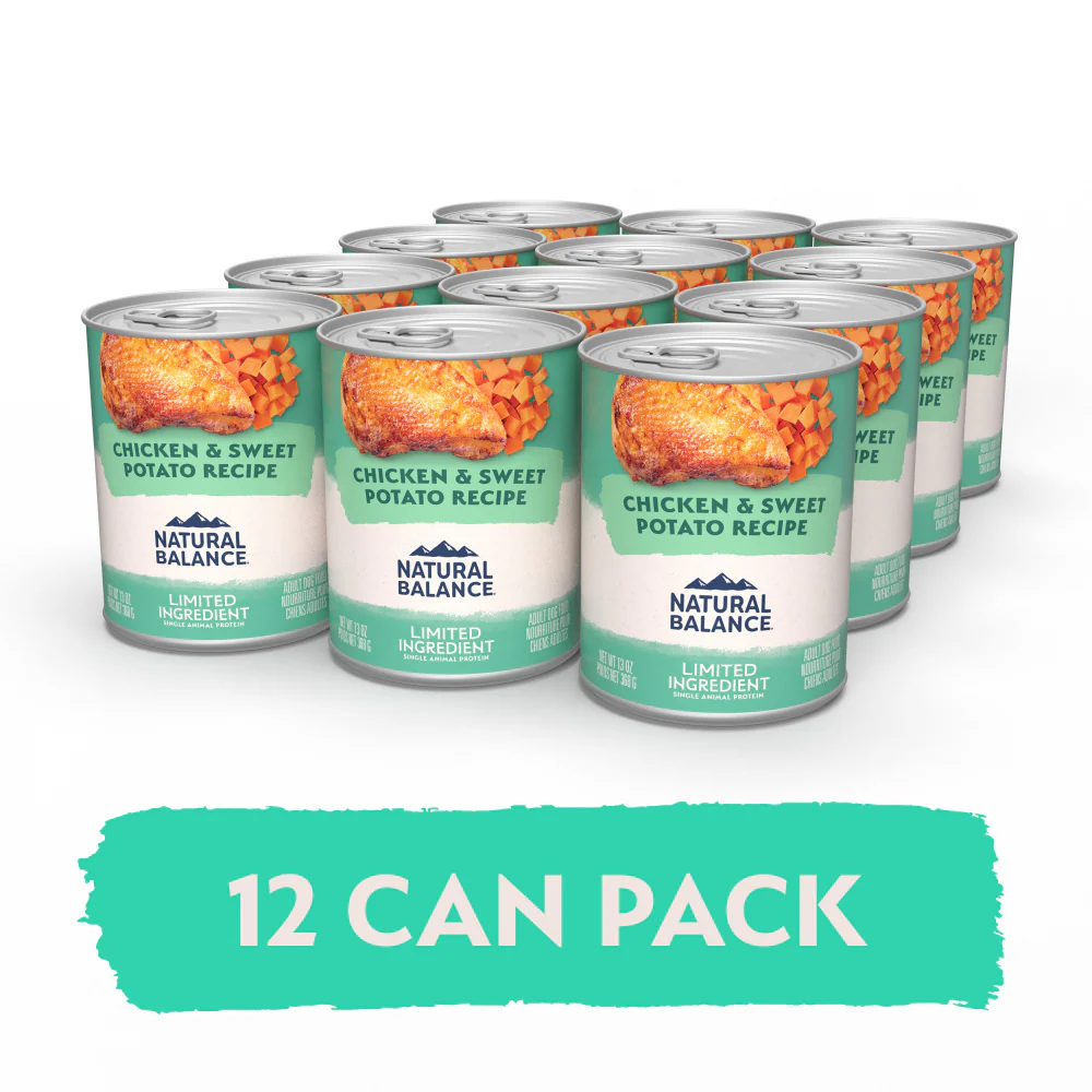 Natural Balance Limited Ingredient Grain Free Chicken & Sweet Potato Recipe Wet Canned Dog Food - Image 6