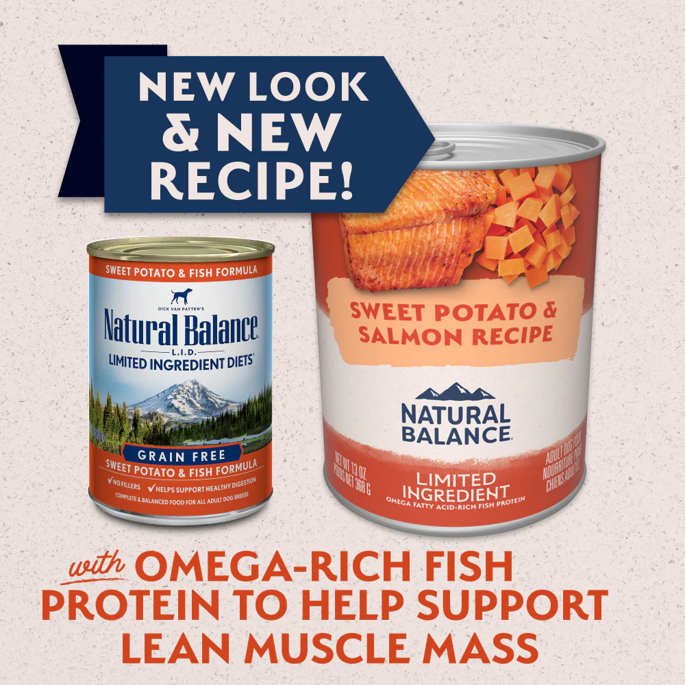 Natural Balance Limited Ingredient Grain Free Sweet Potato & Salmon Recipe Wet Canned Dog Food - Image 6