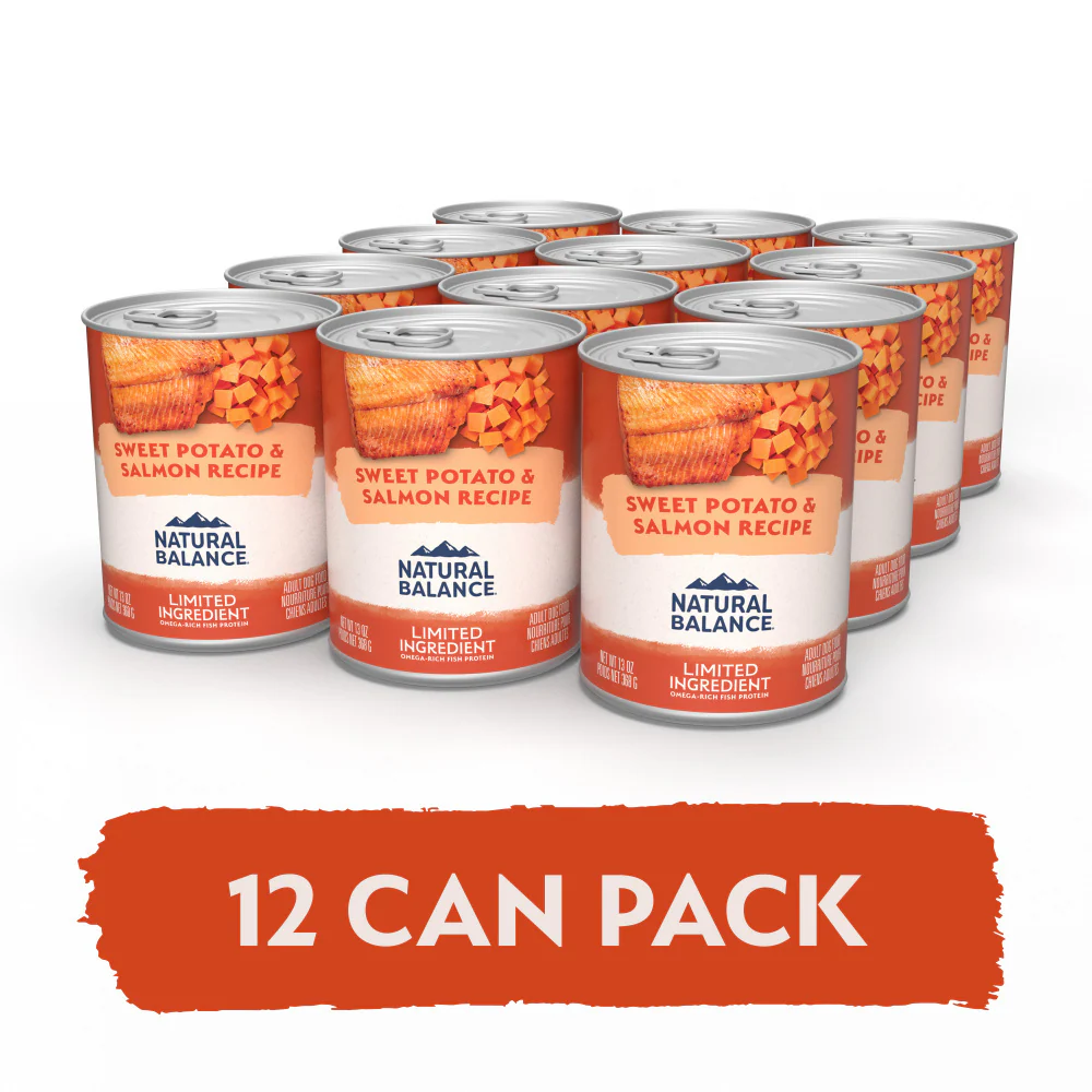 Natural Balance Limited Ingredient Grain Free Sweet Potato & Salmon Recipe Wet Canned Dog Food - Image 8
