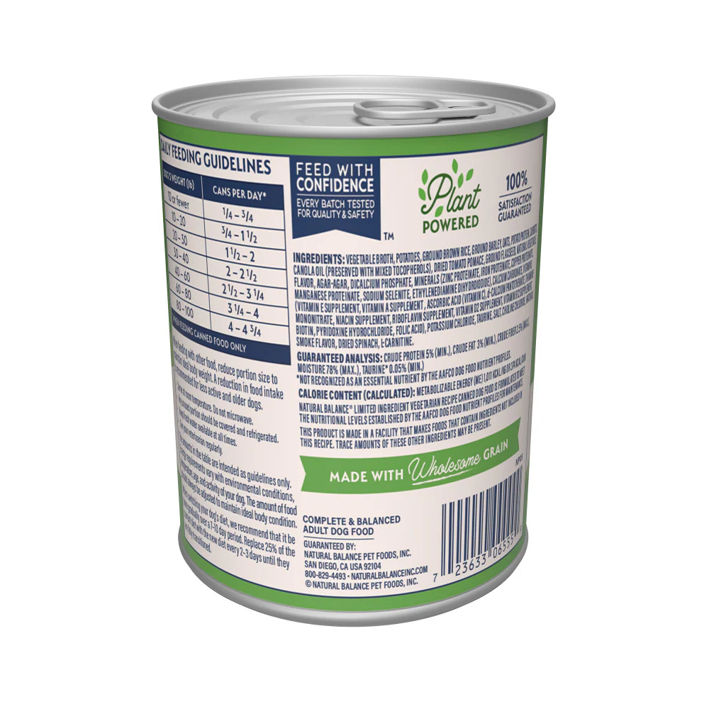 Natural Balance Limited Ingredient Vegetarian Pate Recipe Wet Canned Dog Food - Image 5