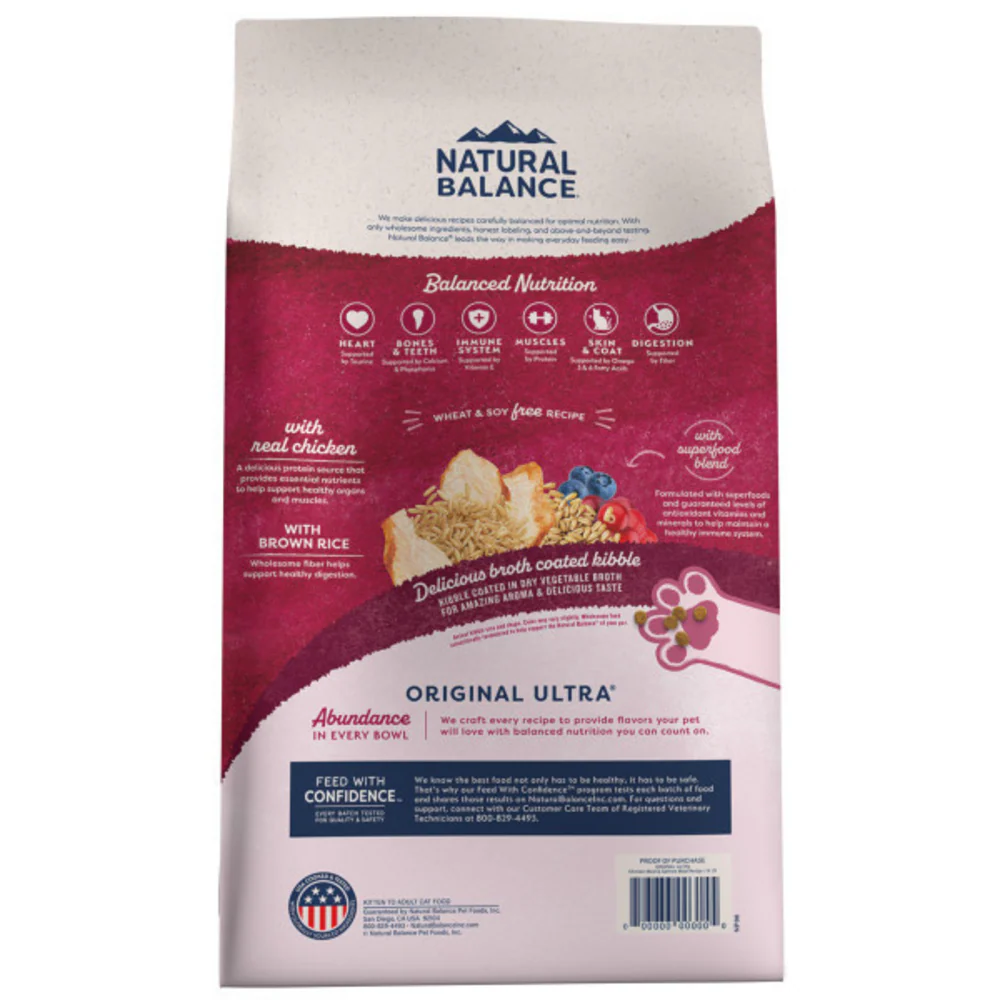 Natural Balance Original Ultra Chicken Meal Recipe Dry Cat Food - Image 3