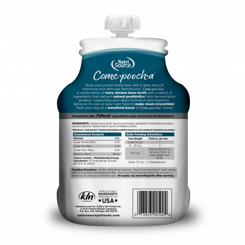 NutriSource Come-pooch-a Chicken Broth Food Topper - Image 2