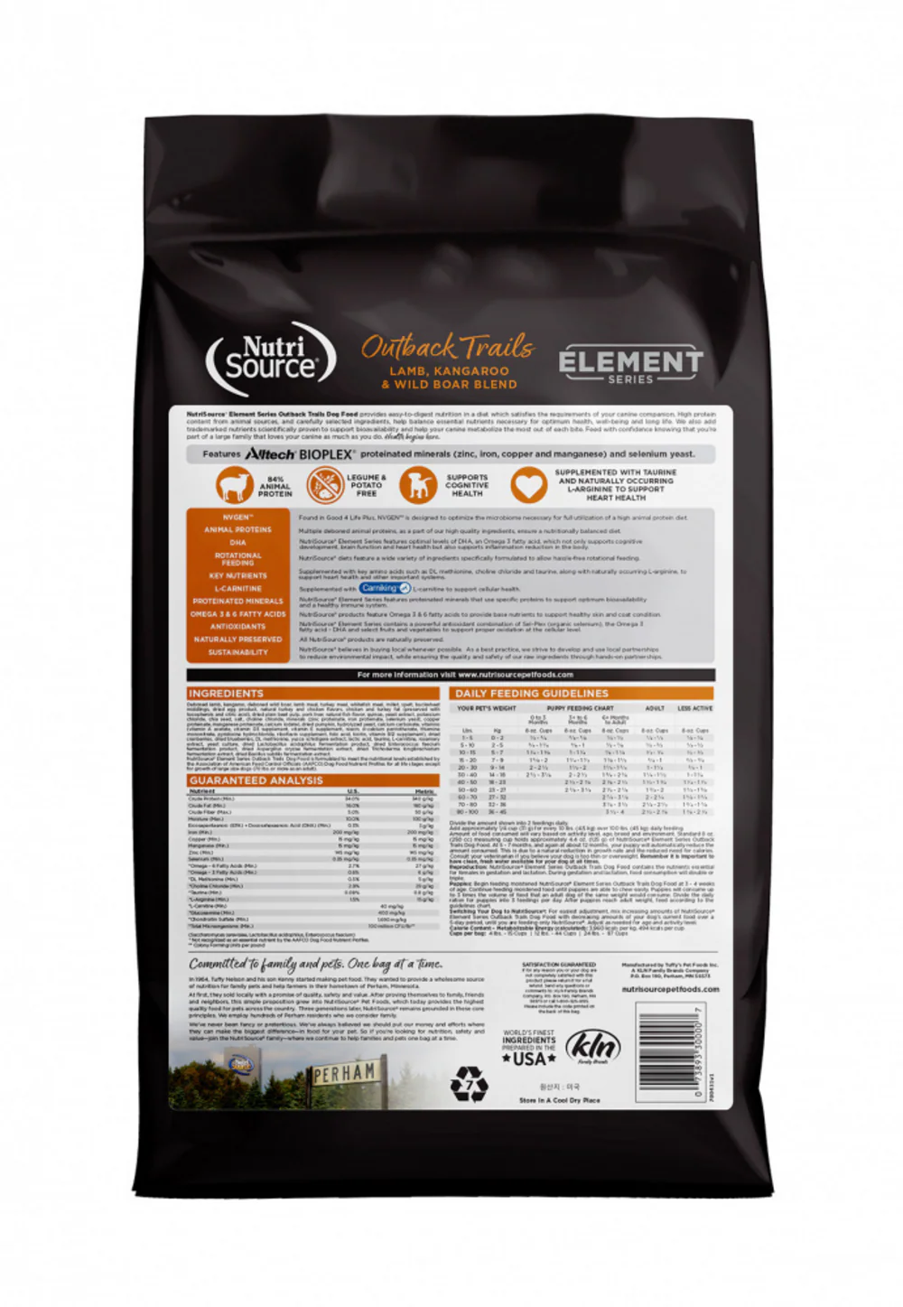 NutriSource Element Series Outback Trails Recipe Dry Dog Food - Image 2