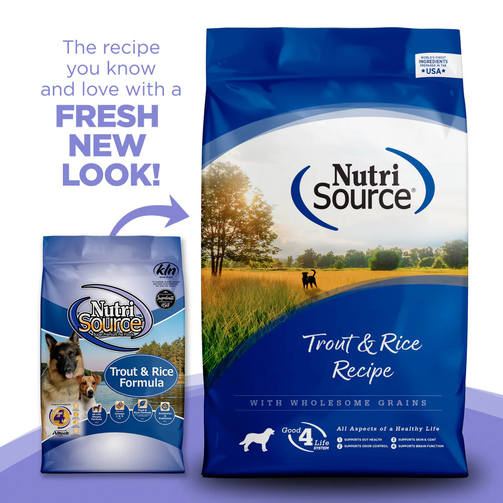NutriSource Trout & Brown Rice Recipe Dry Dog Food - Image 2