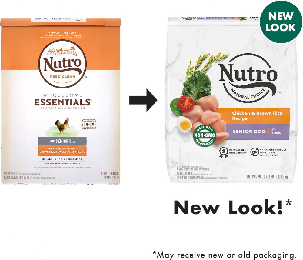 Nutro Wholesome Essentials Senior Chicken, Whole Brown Rice and Sweet Potato Formula Dry Dog Food - Image 3