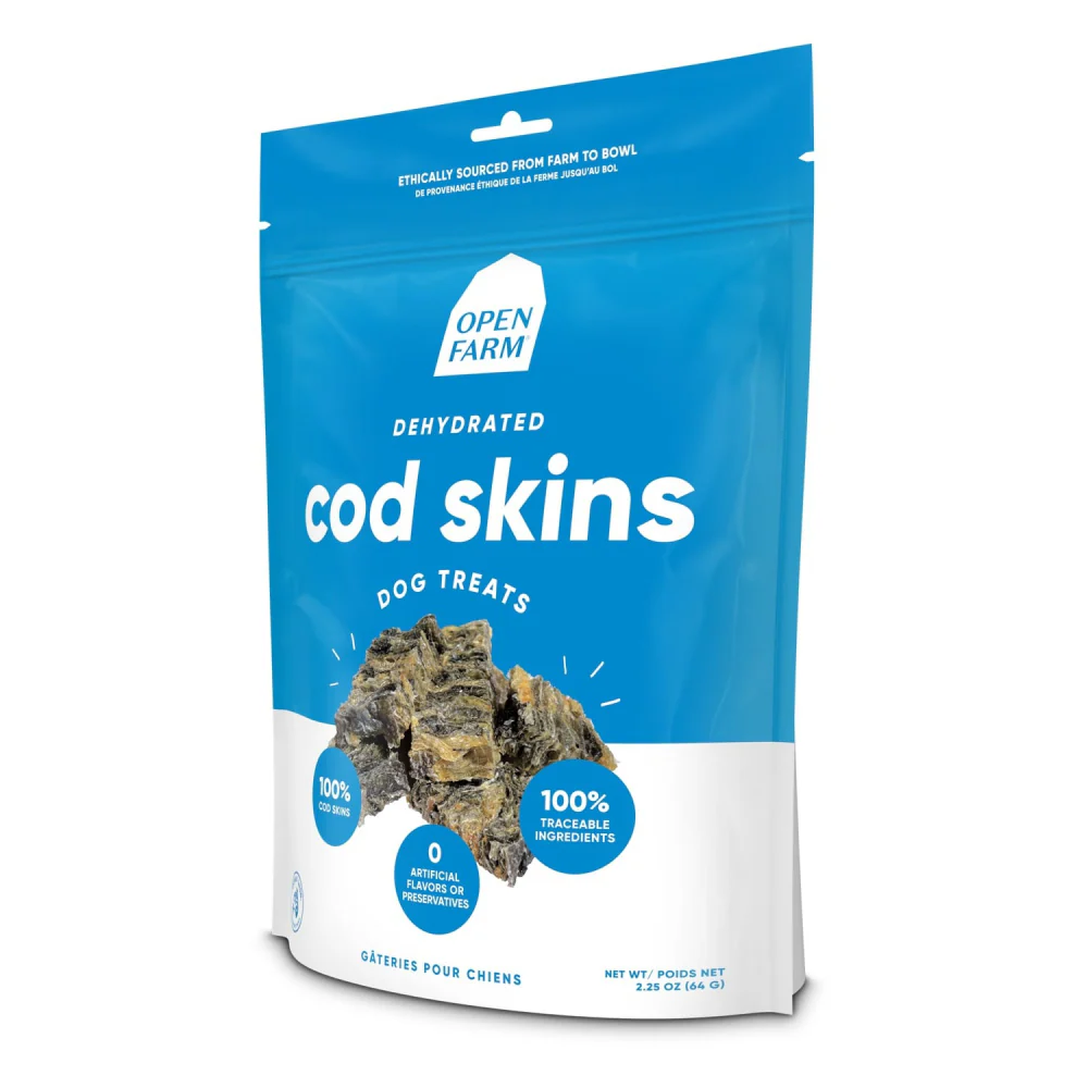 Open Farm Dehydrated Grain Free Cod Skins Dog Treats - Image 5