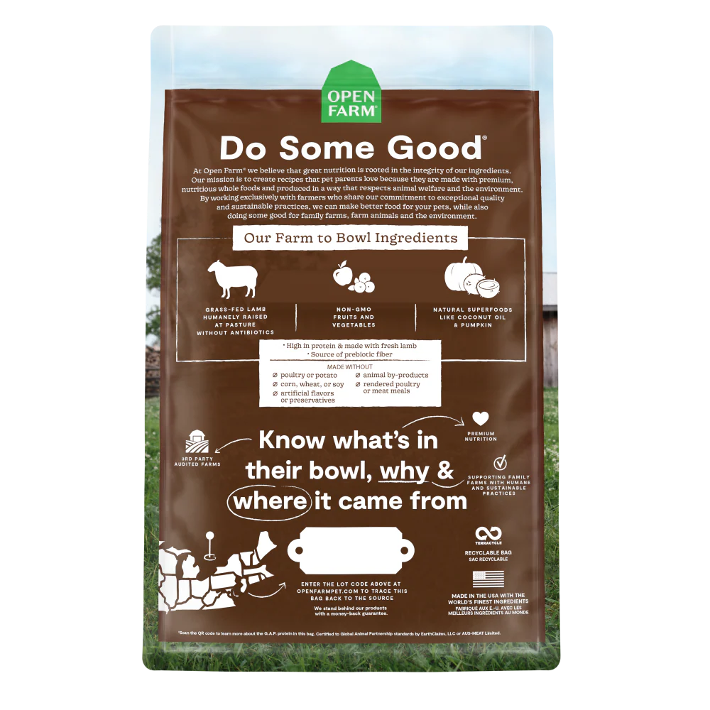 Open Farm Grain Free Pasture Raised Lamb Recipe Dry Cat Food - Image 2