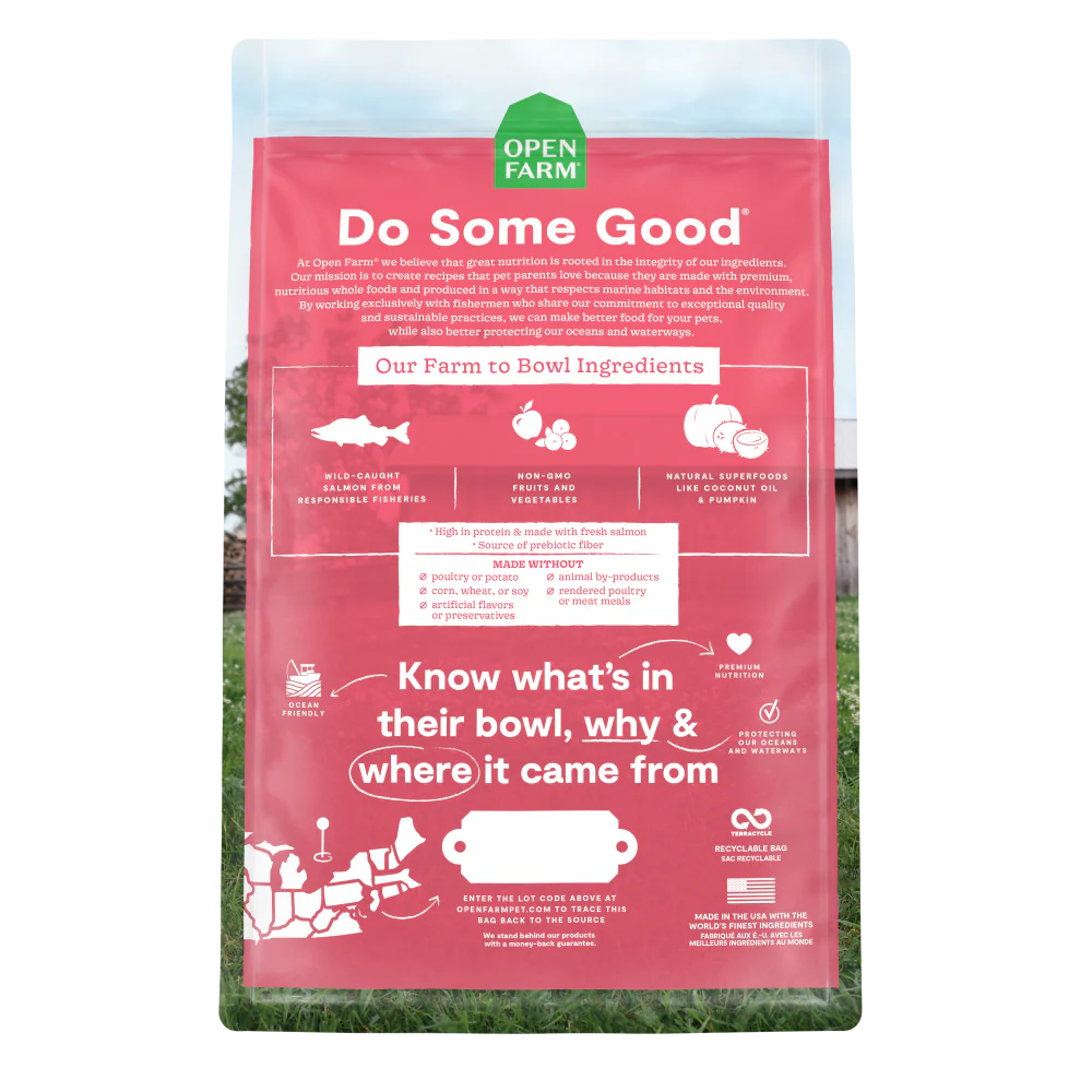 Open Farm Grain Free Wild Caught Salmon Recipe Dry Cat Food - Image 3