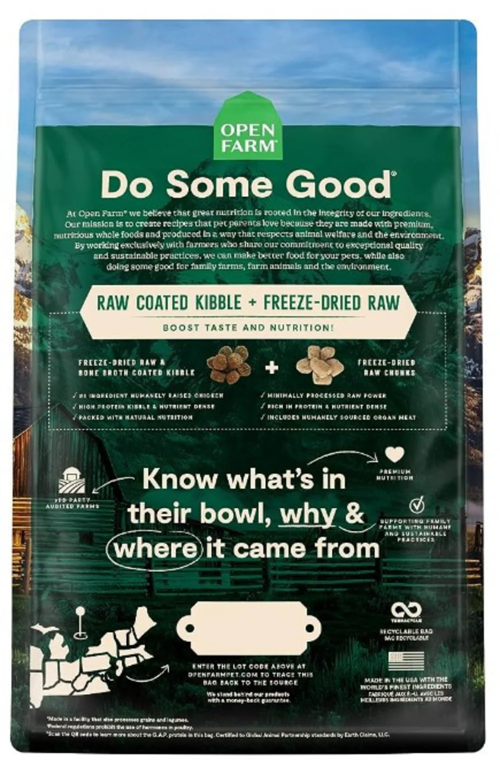 Open Farm RawMix Open Prairie Recipe Grain & Legume Free Dry Dog Food - Image 2