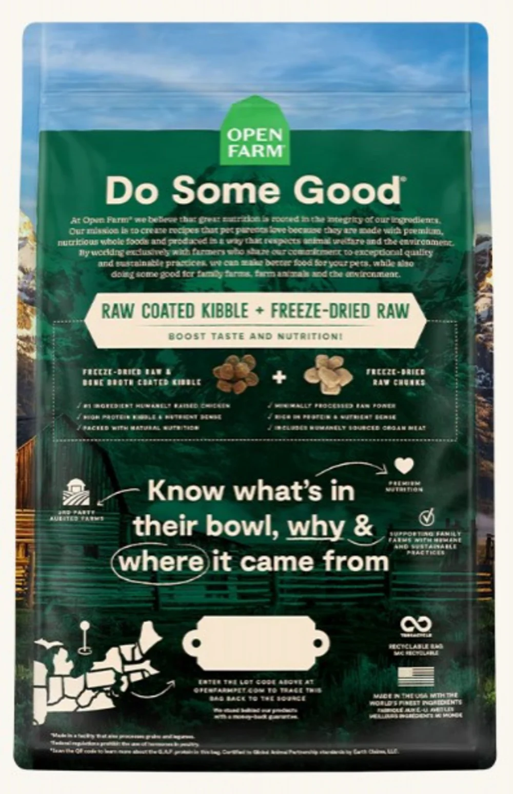 Open Farm RawMix Open Prairie Recipe with Ancient Grains Dry Dog Food - Image 2