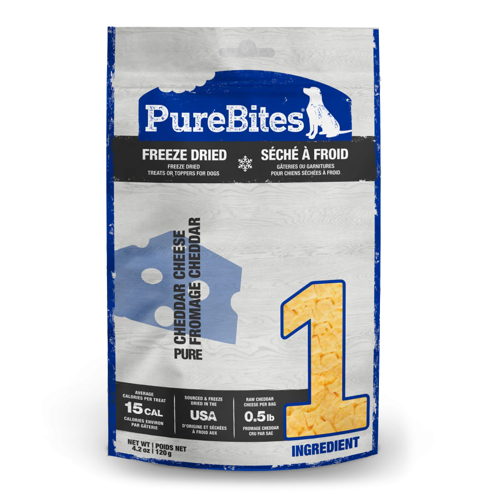 PureBites Freeze Dried Cheddar Cheese Dog Treats - Image 2