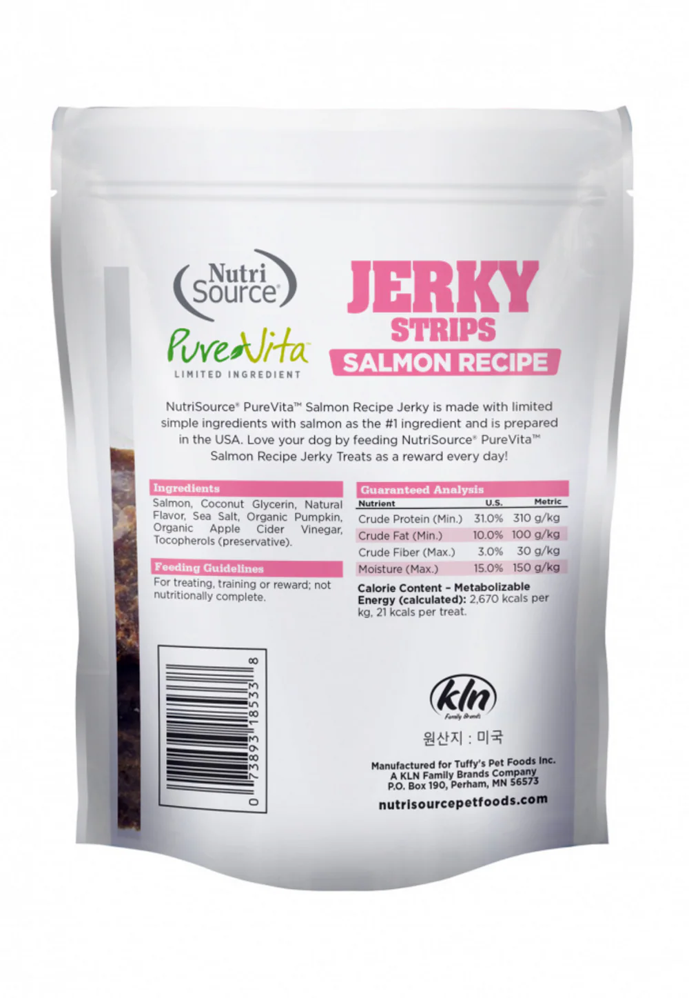 PureVita Limited Ingredient 96% Salmon Jerky Holistic Dog Treats - Image 2